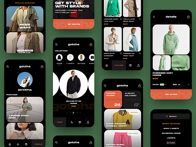 Gotcha E-Commerce App clean design ecommerce figma