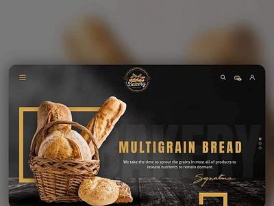 Bakery branding graphic illustration photoshop ui uxui web