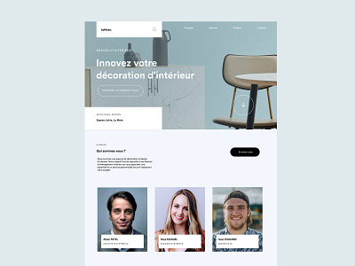 Interior Design - Landing page concept