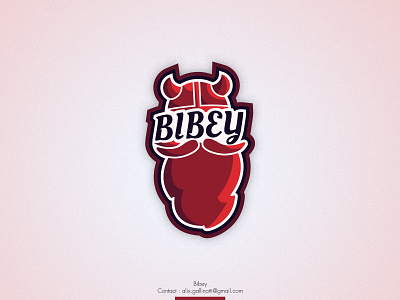 Bibey's logo dwarf esport flat logo red
