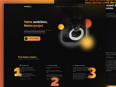 VectorType, UX design. branding flat graphic design logo logo design orange ui ux webdesign website