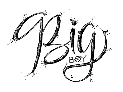 Ink Style Big Boy Calligraphy