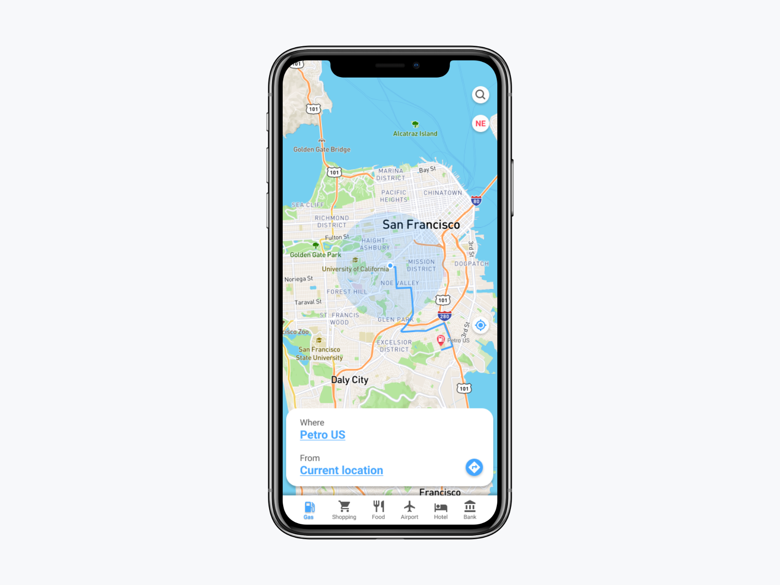 Daily UI Challenge # 7 - Map App by IJ Makan on Dribbble