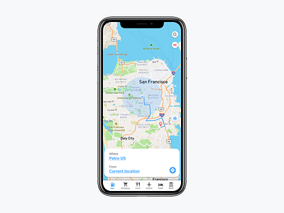 Daily UI Challenge # 7 - Map App daily ui daily ui challenge design gas interaction design location map materialdesign shop ui ux