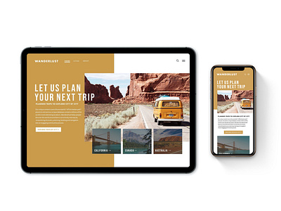 Wanderlust Travel Landing Page