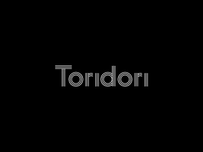 Toridori branding clean design line linear logo logotype modern type typeface typography wordmark