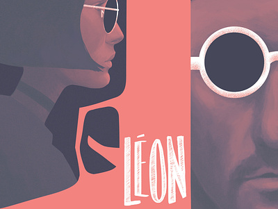 LÉON design illustration movie poster painting photoshop poster art