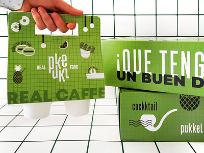 Pukkel take away + coffee packaging