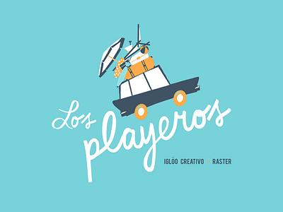 Los Playeros graphic design illustration packaging