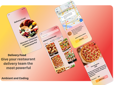 Delivery Food graphic design ui