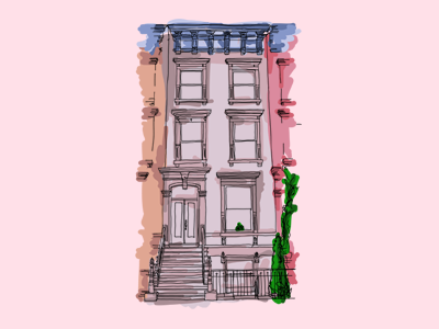 Home, Harlem building harlem illustration newyork