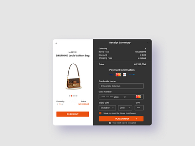 Payment Checkout Page