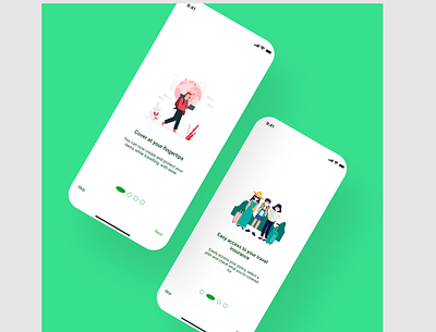 Plover Insurance App animation dailyui dailyui 001 design illustration ui ux