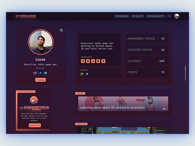 Daily UI 006 user profile