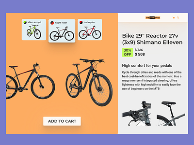 Daily UI 012 e-commerce shop bike dailyui dailyuichallenge shop