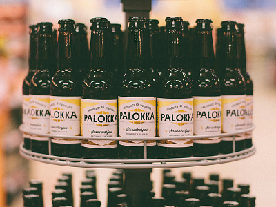 Palokka beer label meom palokka vintage