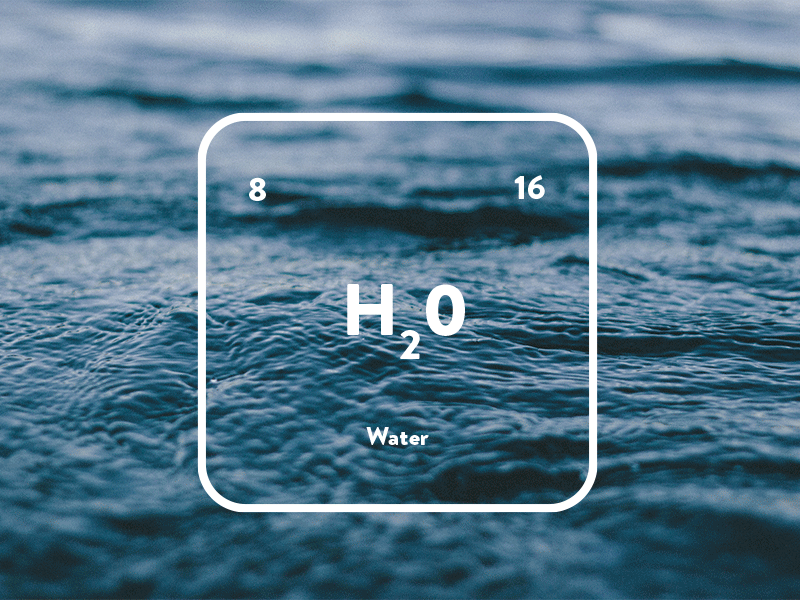 Basic elements concept oxygen water wood