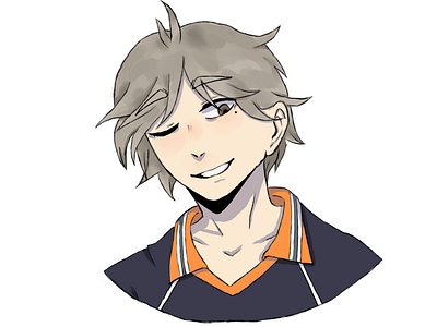 How to Draw Koushi Sugawara from Haikyuu!! printable step by step