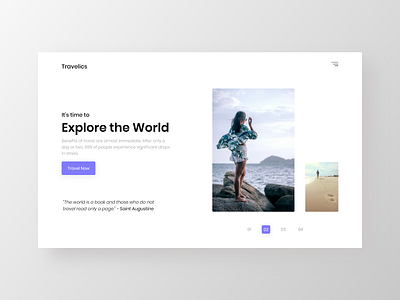 Travelics Web App Design