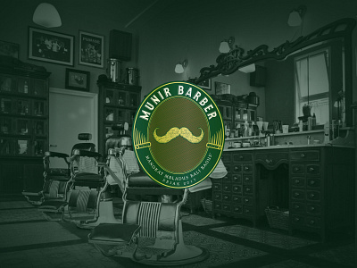 Vintage Barbershop Logo branding logo vintage