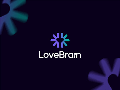 LoveBrain Logo brand branding design graphic design logo vector