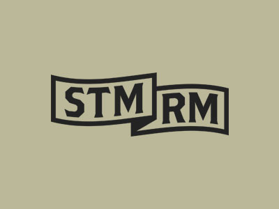 Steamroom banner branding logo steam