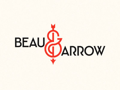 Arrow 2 arrow beau bow branding logo mark scrap type