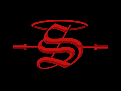 Saint City barbell bevel branding city crossfit fitness halo logo s saint