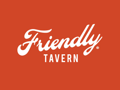Friendly bar beer branding friendly logo pub script tavern