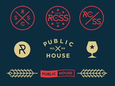 Recess bar branding logo pub public house