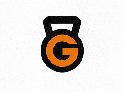 Kettleball crossfit fitness gym icon logo