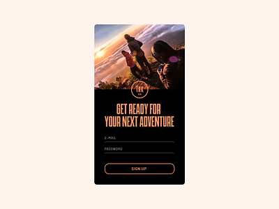 DailyUI #001 / Sign Up dailyui sign up ui