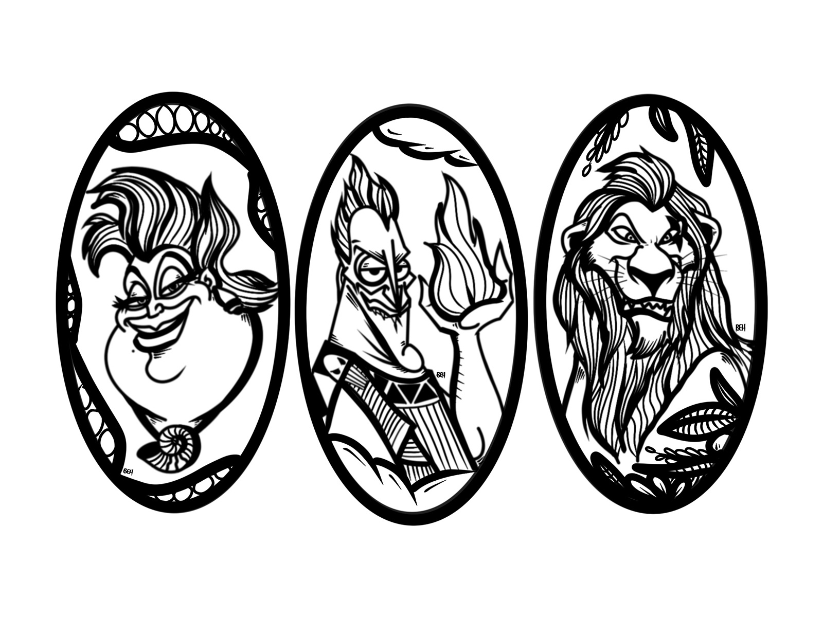 Dribbble - disney villains.jpg by PencilDroid