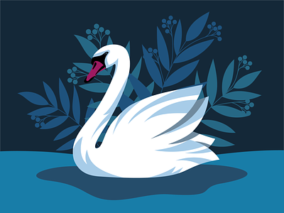 White Swan artwork cigno digitalillustration illustration nature swan vector vector art white