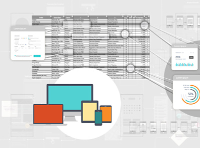 Blog illustration dashboard illustration spreadsheets