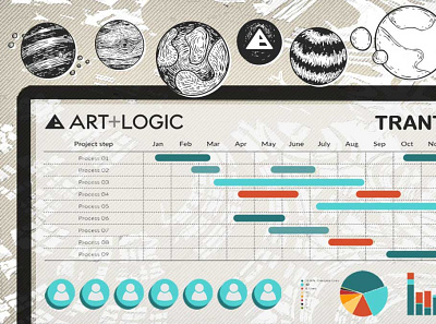 Blog Illustration illustration natural planets website