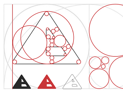Art+Logic logo design design goldenratio logo logotype triangle