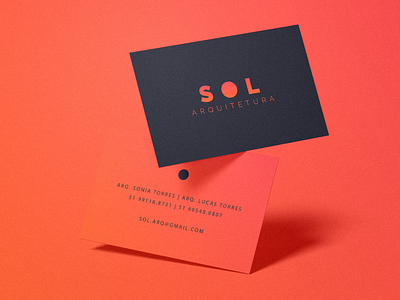 SOL Architecture architecture branding design flat logo minimal orange sol sun vector
