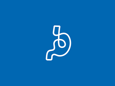 Alesandra Bassani - Cirurgiã | Stomach Logo body brand branding design doctor flat icon illustration logo mark medic minimal stomach vector
