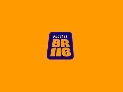 Podcast BR116 br branding design flat icon logo logotype minimal podcast symbol vector