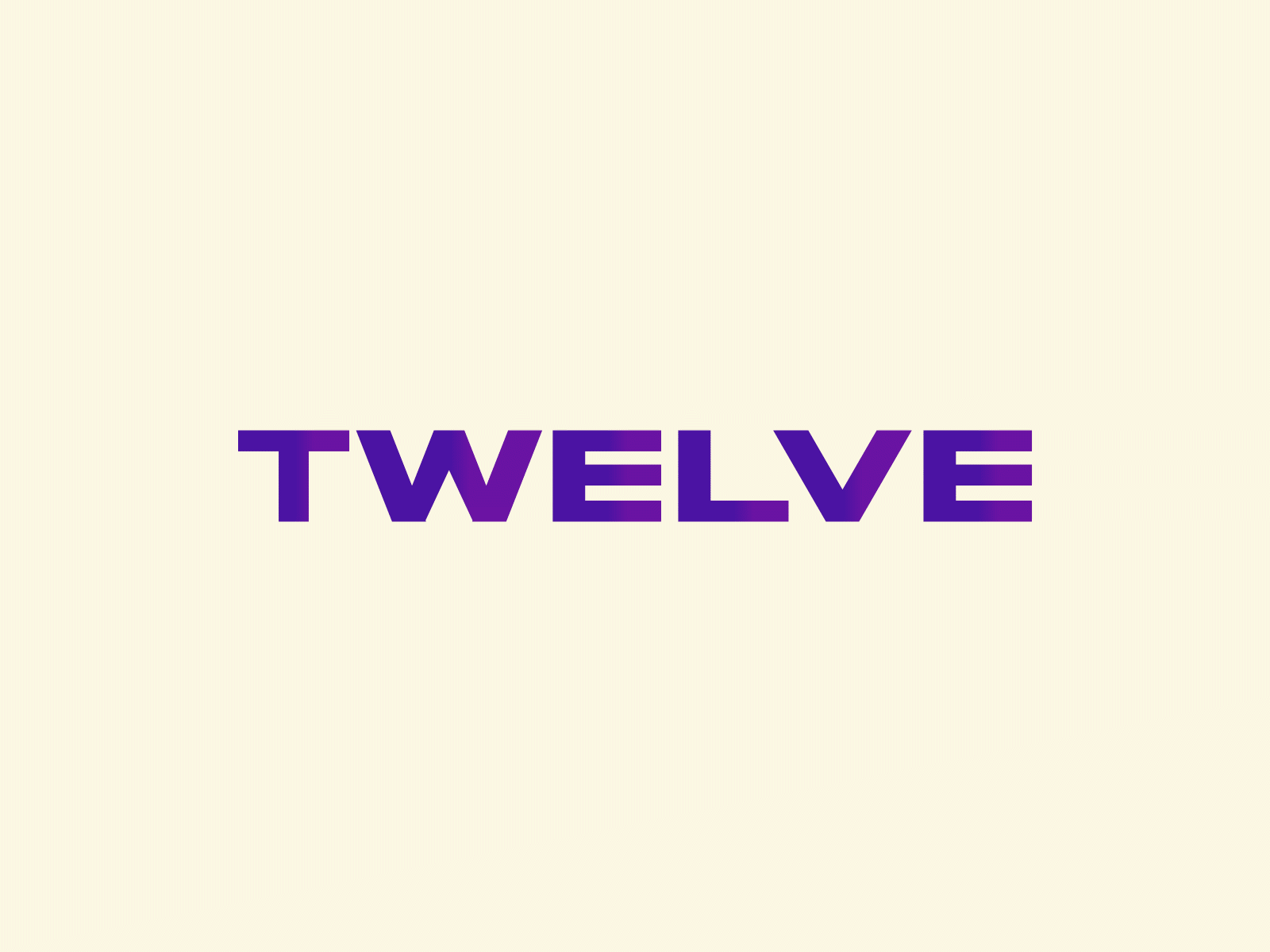 Twelve - Logo Animation animation brand design fashion brand logo logo design motion design motion graphics streetwear twelve
