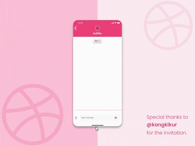 Hello Dribbble! debut design dribbble gif hello mobile ui ux