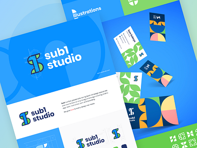 Sub1 Studio Branding app background brand branding business commercial company concept creative creativity design icon identity logo marketing ui ux