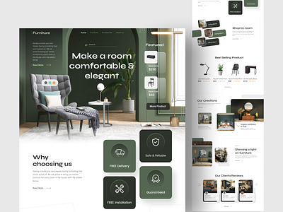 Furniture Web Design - Exploration