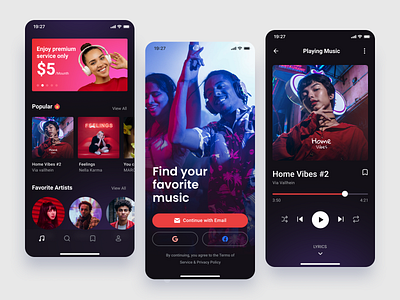 Music Player App UI branding design dribbble mobile app music music player app ui spotify ui uidesign ux vector