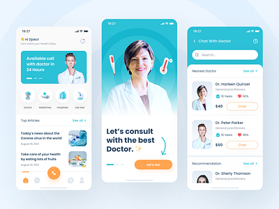 Healthcare Mobile UI consultation design dribbble healthcare illustration medical mobile app ui uidesign ux