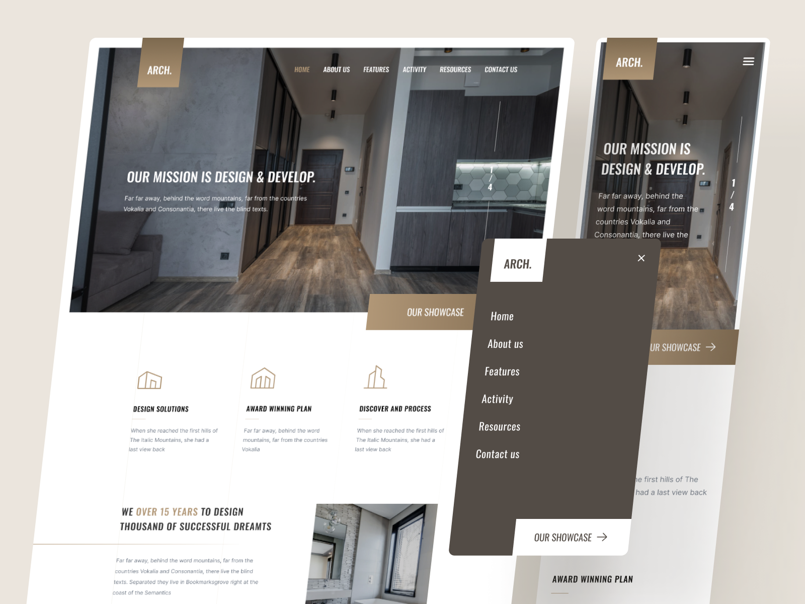 Architect & Interior Design Website by Sub1 for Sub1 Studio on Dribbble