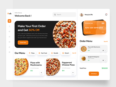 Food Delivery Dashboard UI Kits branding design dribbble illustration logo mobile app nft ui uidesign ux