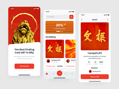 NFT Marketplace Mobile App branding design dribbble illustration logo mobile app nft ui uidesign ux