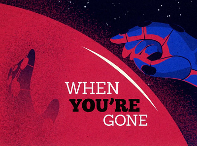 When you're gone illustration motiongraphics space storytelling